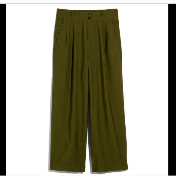 MADEWELL Drapey Pleated Wide Leg Pants XS - Picture 4 of 13
